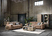3 zitsbank Moletti HR-schuim zitting brandy