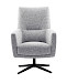 Draaifauteuil Morini polyether zitting zinc