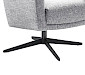Draaifauteuil Morini polyether zitting zinc