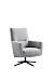Draaifauteuil Morini polyether zitting zinc