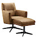 Draaifauteuil Morini polyether zitting camel