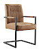 Armstoel Parantino stof cognac