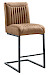 Barkruk Parantino (62 zithoogte) stof cognac