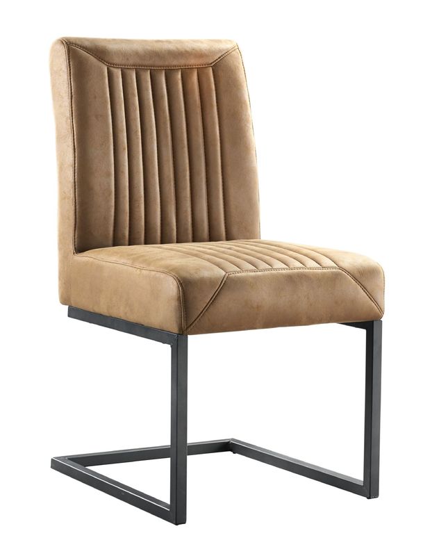 Eetkamerstoel Parantino stof cognac