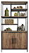 Vakkenkast Romaro (98 Cm) teak mix rough