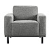 Fauteuil Pantini polyether zitting graphite