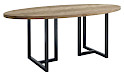 Ovale eettafel Veneta 200x100 cm visgraat naturel