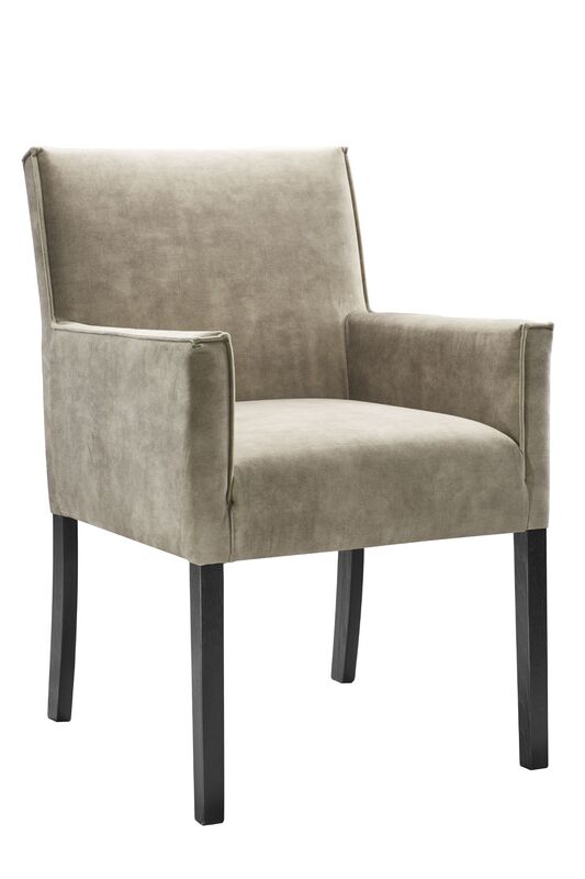 Armstoel Avanza HR-schuim zitting zandbeige