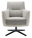 Draaifauteuil Malteno polyether zitting grijs beige