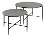 Salontafel Pilunio (set van 2) rond 84/64 nikkel