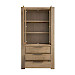 Vitrinekast Valvola (108 cm) acaciahout smoked brown