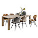 Eettafel Valvola 220x100 acaciahout smoked brown