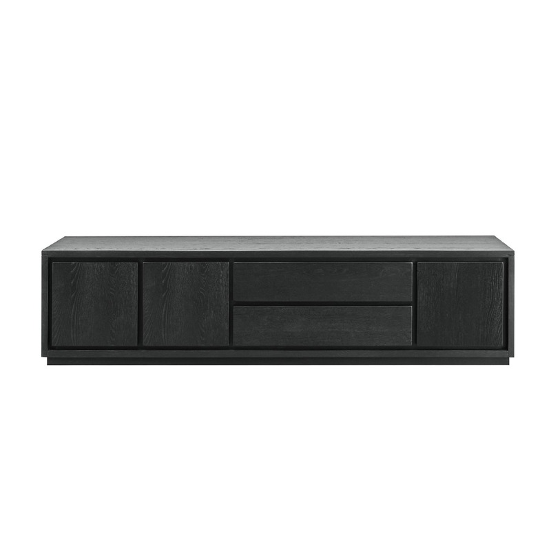 TV-meubel Lavio (203 cm) eiken zwart