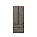 Opbergkast Lavio (86 cm) eiken grafiet