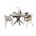 Eettafel Tavolo rond 130 eiken moose matrixpoot