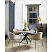 Eettafel Tavolo rond 130 eiken moose matrixpoot