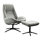 Draaifauteuil Irabo grijs
