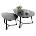 Salontafel Lineto (h43 Cm) keramiek zwart