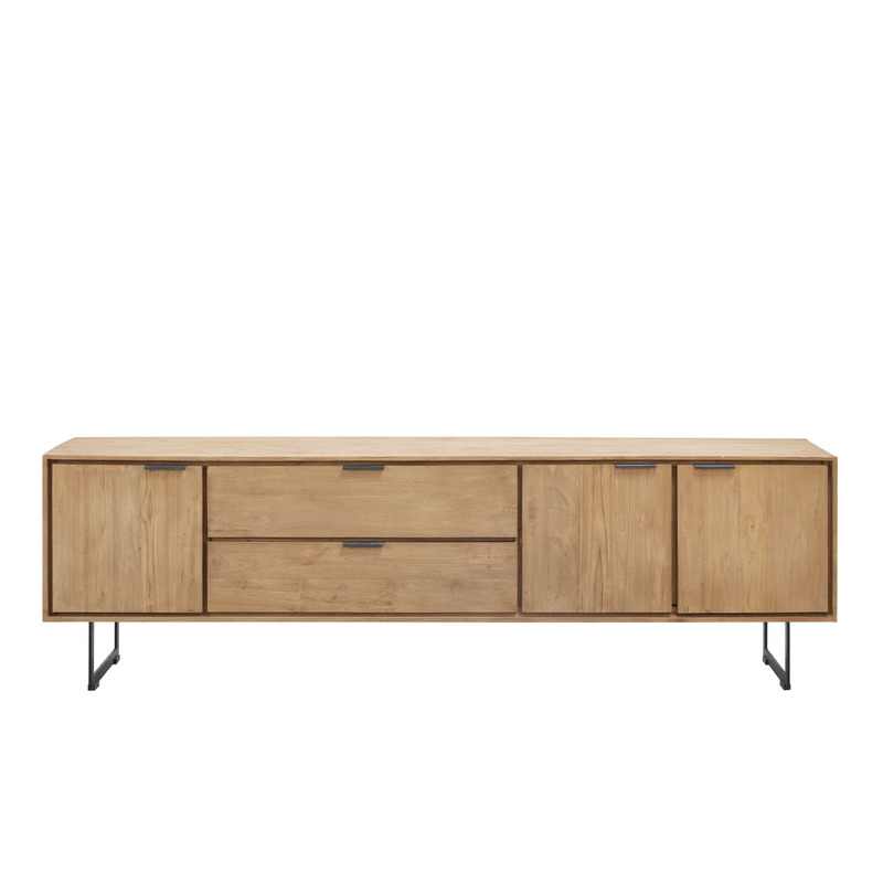 Tv-meubel Aska (195 Cm) teak naturel brushed