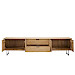 Tv-meubel Aska (234 Cm) teak naturel brushed