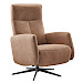 Relaxfauteuil Perfini verstelbare rug en voetensteun camel