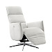 Relaxfauteuil Moio verstelbare rug en voetensteun M lichtgrijs