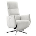 Relaxfauteuil Moio verstelbare rug en voetensteun M lichtgrijs