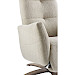 Relaxfauteuil Pianezzo verstelbare rug en voetensteun M donkerbeige
