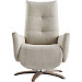 Relaxfauteuil Pianezzo verstelbare rug en voetensteun M donkerbeige
