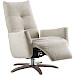 Relaxfauteuil Pianezzo verstelbare rug en voetensteun M donkerbeige