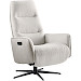 Relaxfauteuil Pianezzo elektrisch verstelbare rug voetensteun M beige grijs