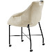 Armstoel Lucide met wieltjes zandbeige