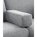 Hoekbank links Puento gerecycled polyether HR-zitting grijs