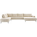 Hoekbank Davanti HR-zitting beige links
