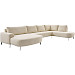 Hoekbank Davanti HR-zitting beige rechts