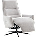 Relaxfauteuil Livo handmatig verstelbaar lichtgrijs