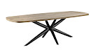 Eettafel Oltia rechthoek houtstructuur 220x100cm