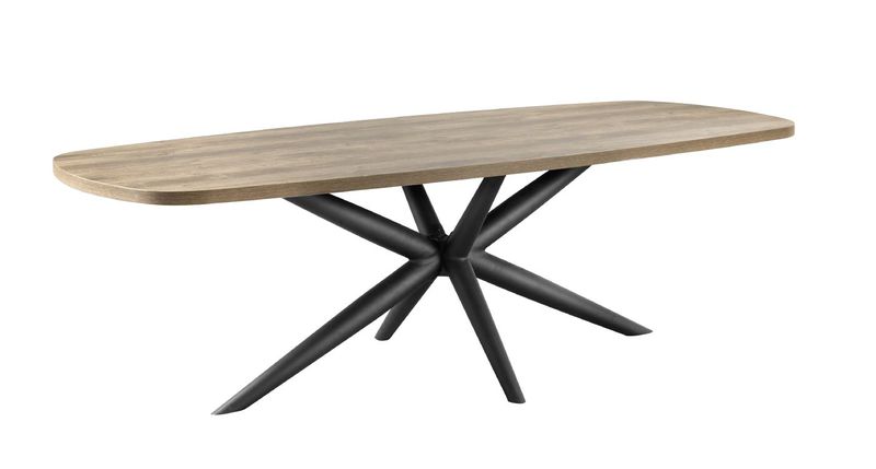 Eettafel Oltia rechthoek houtstructuur 250x110cm