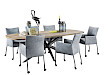 Eettafel Oltia rechthoek houtstructuur 250x110cm