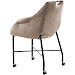 Armstoel Lucide met wieltjes taupe