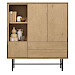 Opbergkast Belvio (125 Cm) light oak fineer