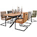 Eettafel Romaro 260x110 cm Deens ovaal teak mix rough