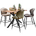 Bartafel Romaro 130x80 cm rechthoekig teak mix rough