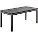 Kindertafel Tratto 110x55 cm rechthoekig mango zwart