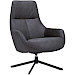 Draaifauteuil Vaneze microleder antraciet