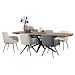 Eettafel Mascaro 220/280x120 cm Deens ovaal uitschuifbaar