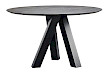 Eettafel Canarias rond HPL zwart 130cm