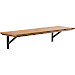 Wandplank Romaro 24x90 cm teak mix rough
