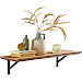 Wandplank Romaro 24x90 cm teak mix rough