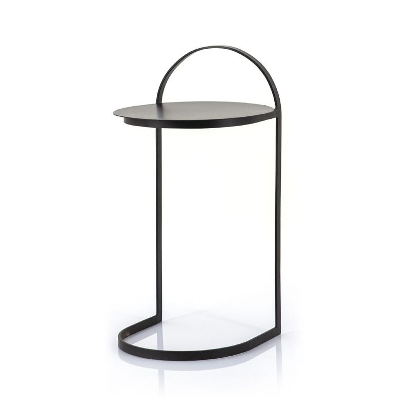 Bijzettafel Garcon rond zwart ø35cm